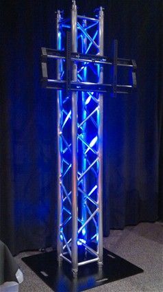 BOX TRUSS PLASMA SCREEN STAND PACKAGE WITH PLASMA BRACKET, WITH 900MM BASE PLATE