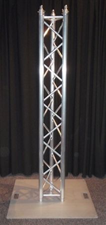 TRUSS STAND - TRI TRUSS UPRIGHT WITH 600MM STEEL BASE PLATE