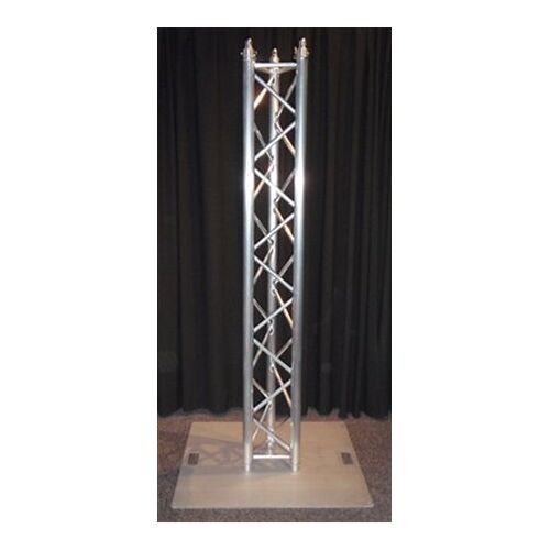 ALUTRUSS TRI-TRUSS MOVING HEAD UPRIGHT STAND WITH 600MM STEEL BASE PLATE - Image 2