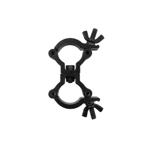 Event Lighting CLAMPDP25B - Aluminium Double Swivel Pipe Clamp (Suits 23-27mm) - Black - Image 2