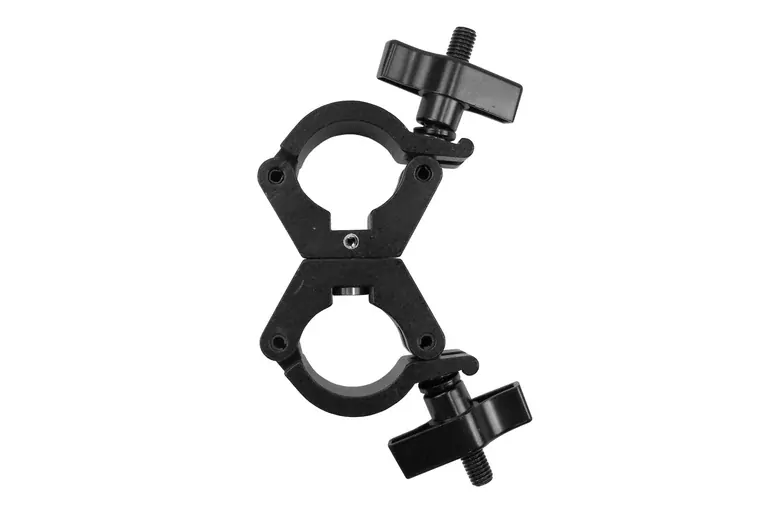 Event Lighting CLAMPDP30B - Aluminium Double Swivel Pipe Clamp (Suits 30-35mm) - Black