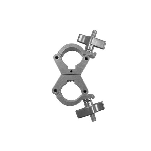 Event Lighting CLAMPDP30S - Aluminium Double Swivel Pipe Clamp (Suits 30-35mm) - Silver - Image 2