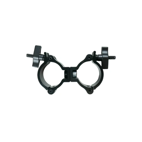 Event Lighting CLAMPDP50L - Aluminium Double Swivel Pipe Clamp (Suits 46-51mm) - Black - Image 2