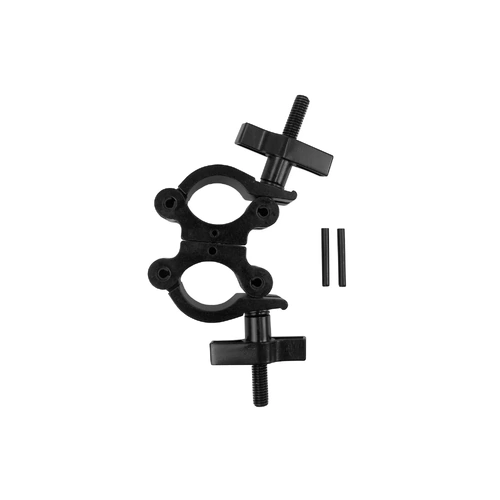 Event Lighting CLAMPDPW50 - Aluminium Double Swivel Pipe Clamp (Suits 38-51mm) - Black - Image 2