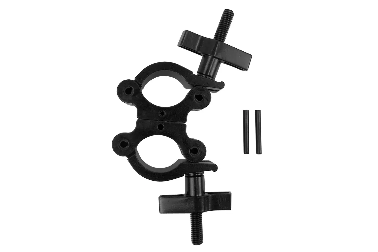 Event Lighting CLAMPDPW50 - Aluminium Double Swivel Pipe Clamp (Suits 38-51mm) - Black
