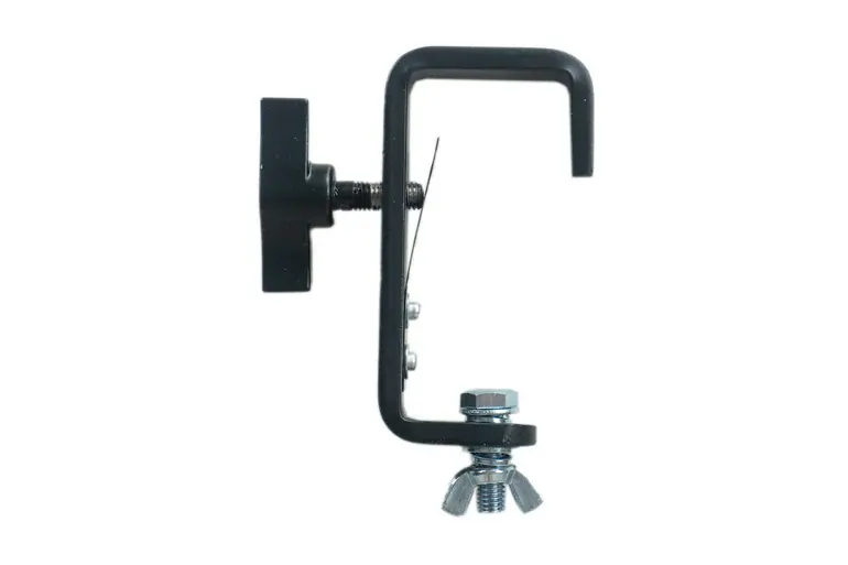Event lighting CLAMPG50 - Steel Hook Clamp (Suits 35-51mm) with truss protector - Black