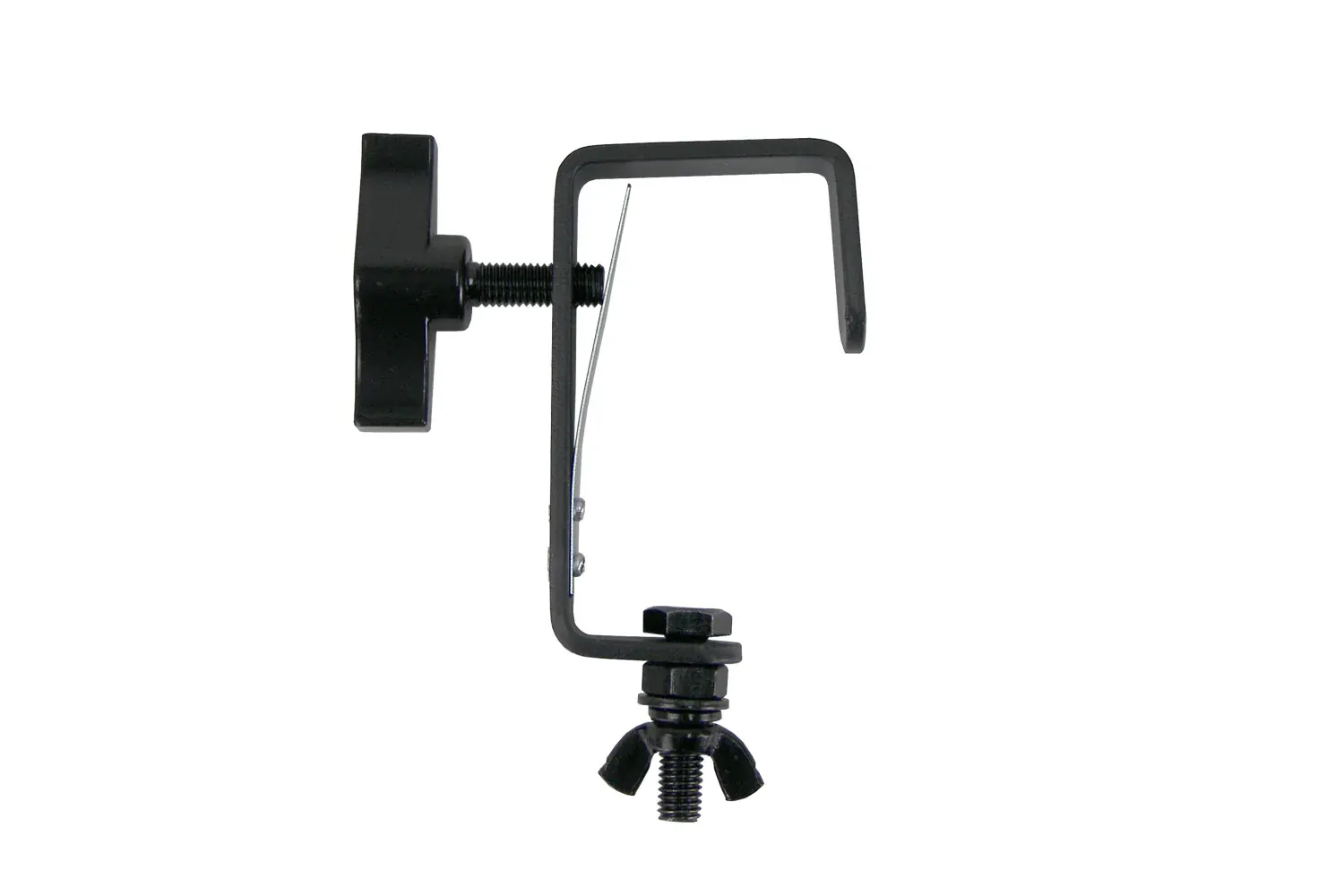 Event lighting CLAMPG50L - Steel Hook Clamp (Suits 35-51mm) with truss protector - Black
