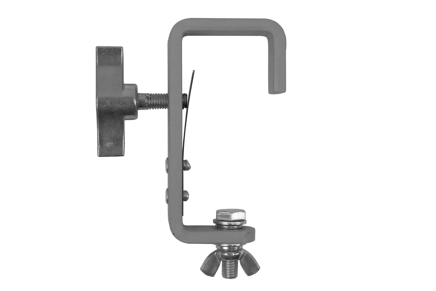 Event lighting CLAMPG50S - Steel Hook Clamp (Suits 35-51mm) with truss protector - Silver