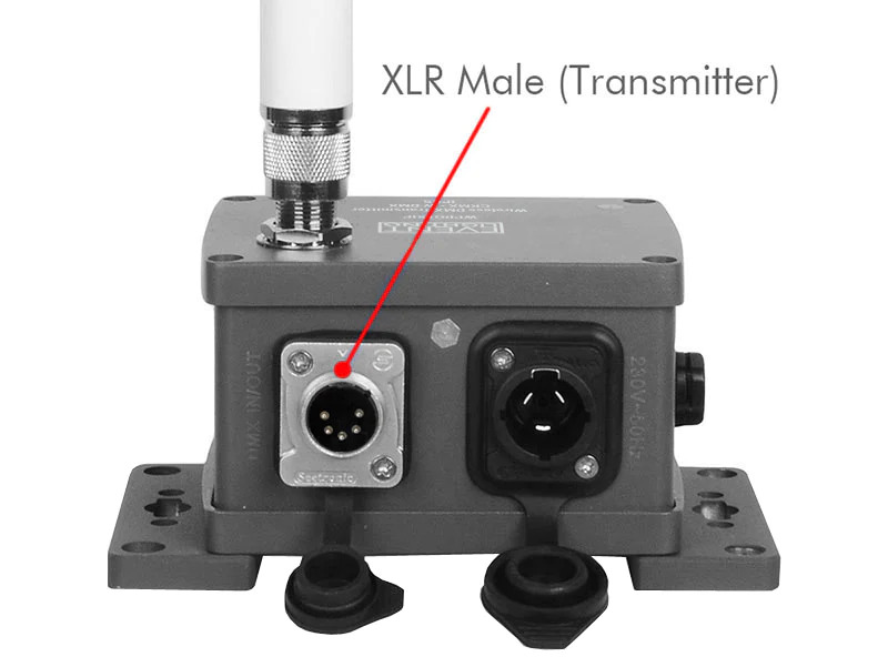 EVENT LIGHTING WPROTXIP - IP65 Transmitter with WDMX G3/4 & CRMX - Image 2