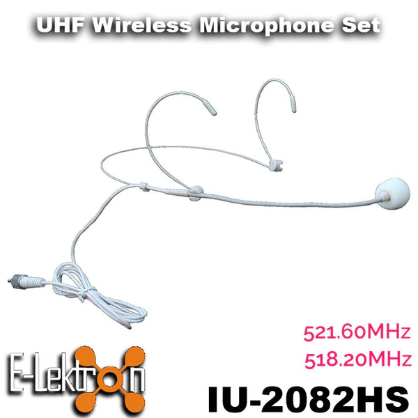 E-Lektron IU-2082HS digital UHF 2 x Headset wireless microphone system - Image 2