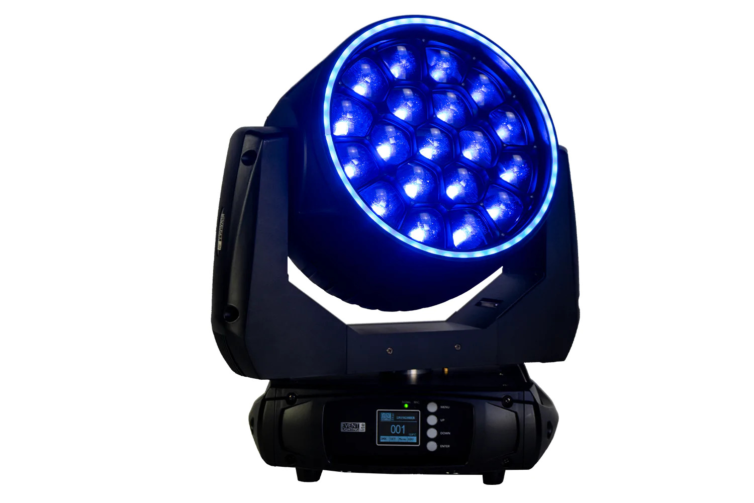 EVENT LIGHTING LM19X20BER - 19x 20W RGBW Zoom Wash Head with Pixel Control and Ring Light