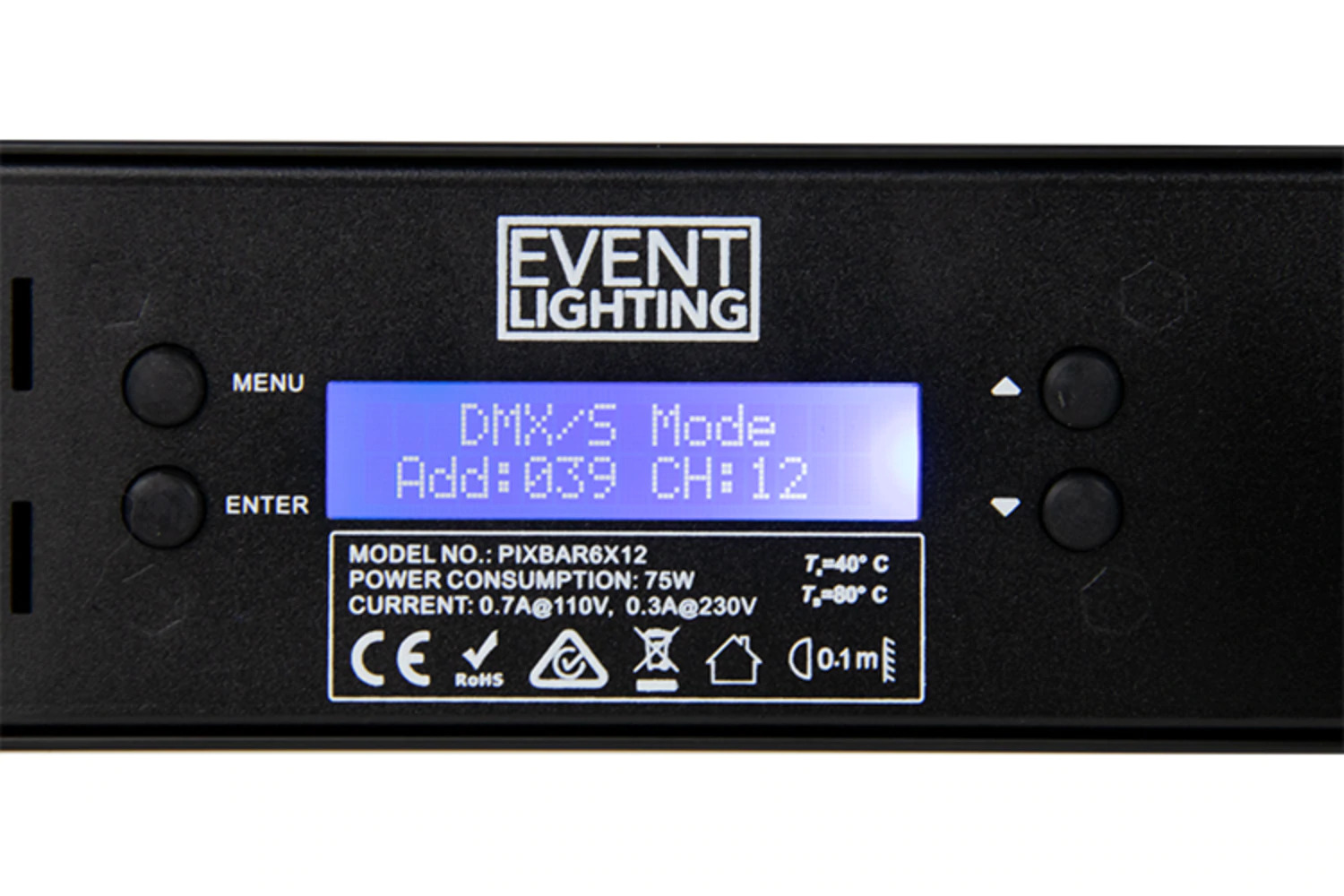 EVENT LIGHTING PIXBAR6X12 - 6x 12 W RGBWAU Pixel Control Bar - Image 3