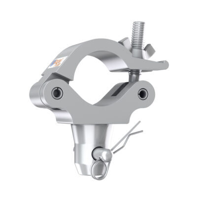 GLOBAL TRUSS 50mmO Heavy Duty (500kg) Half-Coupler with F32-44 Half-Spigot, Pin & R-Clip