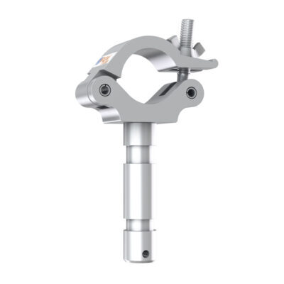 GLOBAL TRUSS 50mmO Coupler Heavy Duty (500kg) Half-Coupler with 28mmO TV Spigot