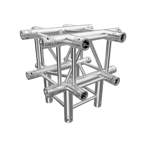 GLOBAL TRUSS F34 Square Truss 5 Way X- to Vertical Junction with Spigots, Pins & R-Clips - Image 2