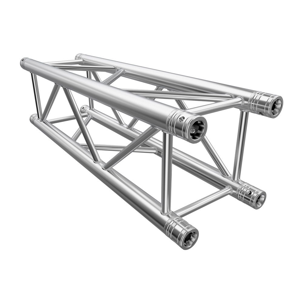 GLOBAL TRUSS F34 Square 1.0m Linear Truss with Spigots, Pins & R-Clips - Black