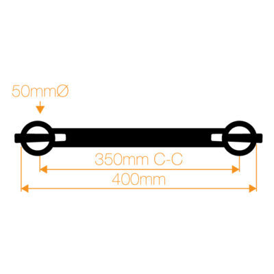 F42P Flat 2.0mR (4.0mO) 90 Degree Radial Truss - Horizontal (4 parts to a Circle) - Image 3