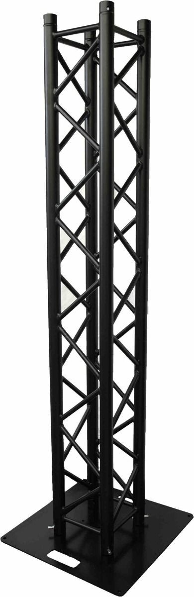BOX TRUSS BLACK UPRIGHT STAND - BOX TRUSS STAND PACKAGE, 600MM BASE PLATE
