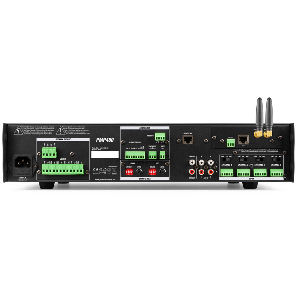 Power Dynamics PMP PMP240 Commercial Mixer Amplifier 240W 6 Zones - Image 2