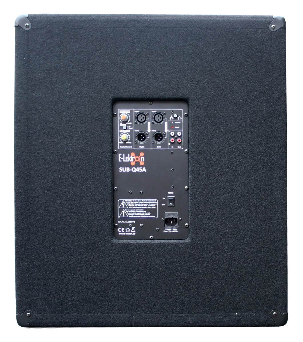 E-Lektron SUB-Q45A 18 inch Active PA 1000W Subwoofer Pair - Image 2