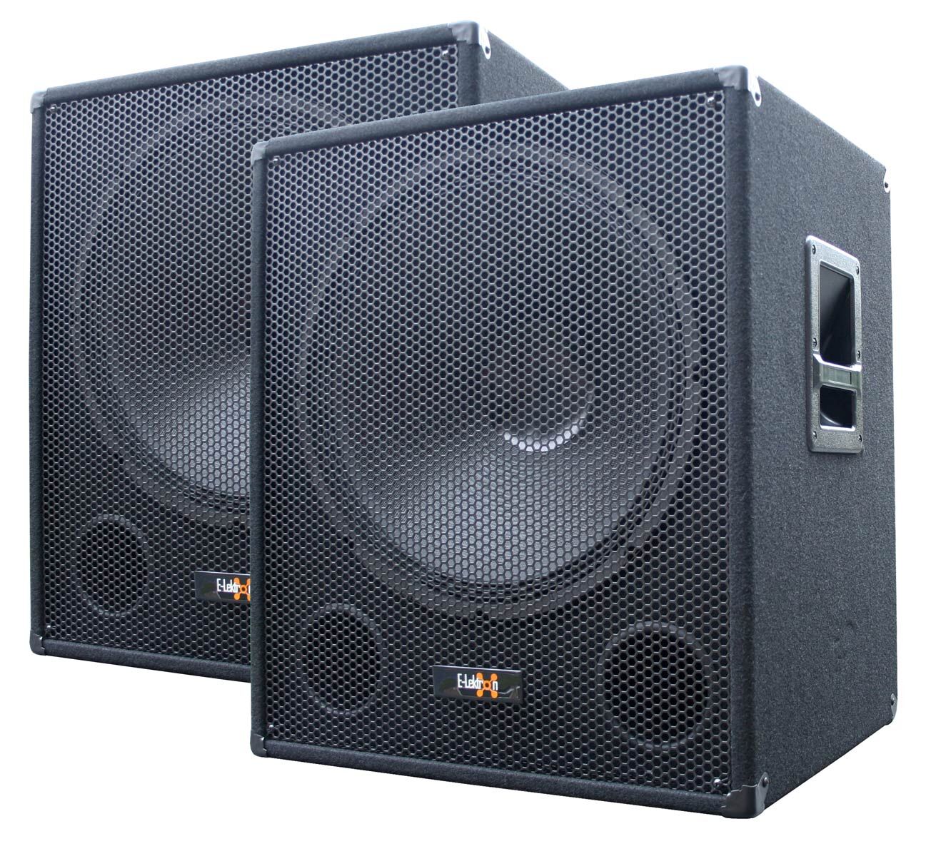 E-Lektron SUB-Q45A 18 inch Active PA 1000W Subwoofer Pair