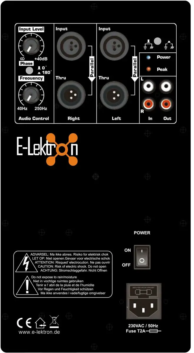 E-Lektron SUB-Q45A 18 inch Active PA 1000W Subwoofer Pair - Image 3