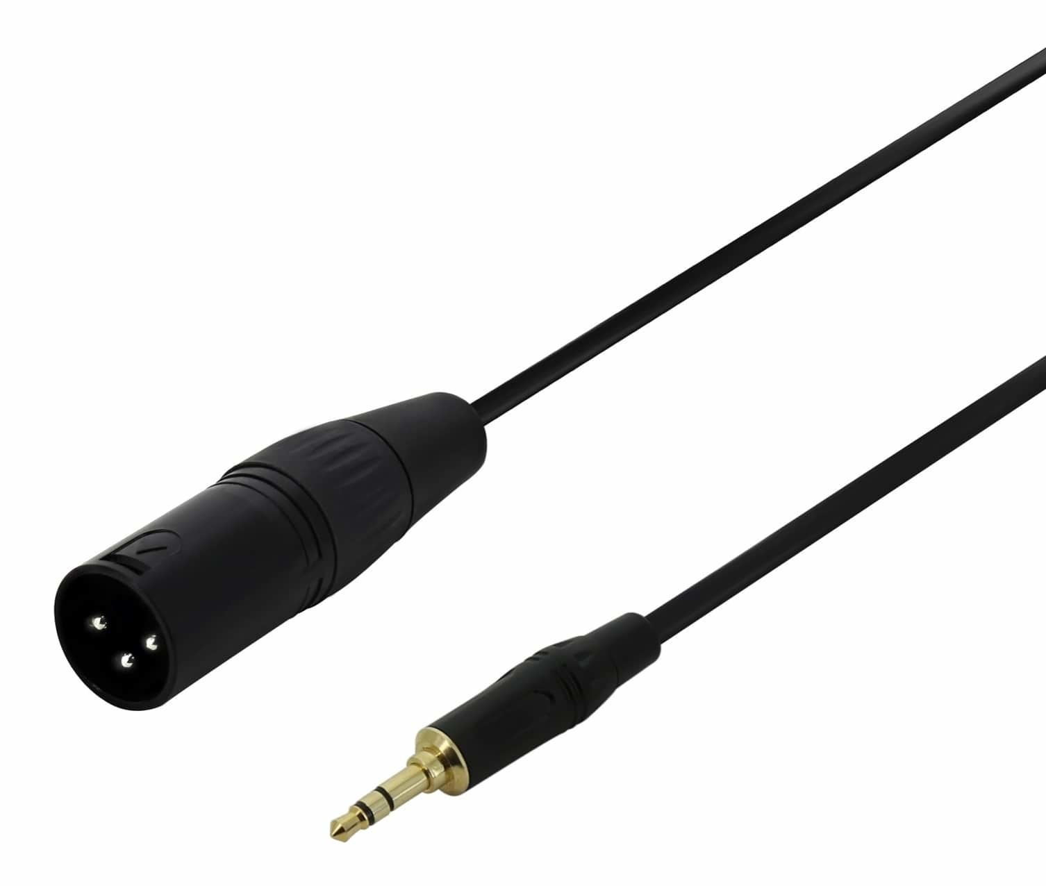 3.5mm TRS to XLR(m) - Microphone Cable for 3.5mm Balanced Outputs 150CM
