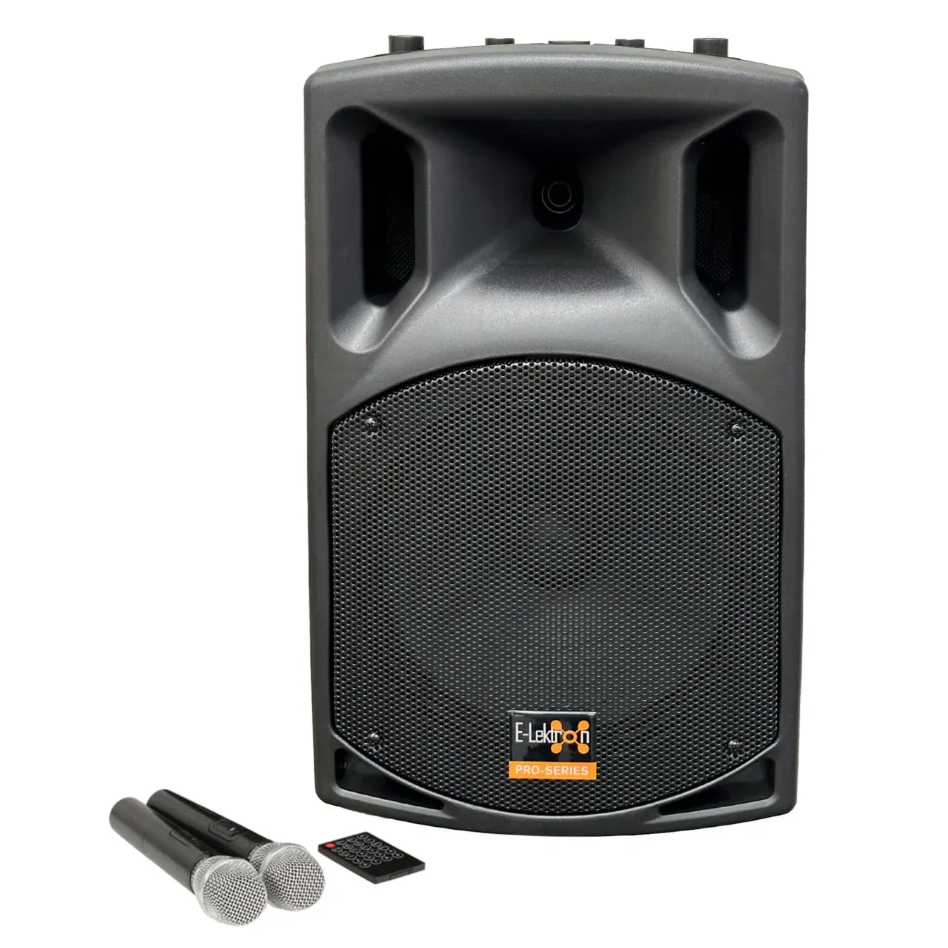 E-Lektron EL38-MU UHF 900W 15" inch Bluetooth Wireless linkable Loud Portable PA Speaker Sound System Recoding incl.2 Mics. - Image 2